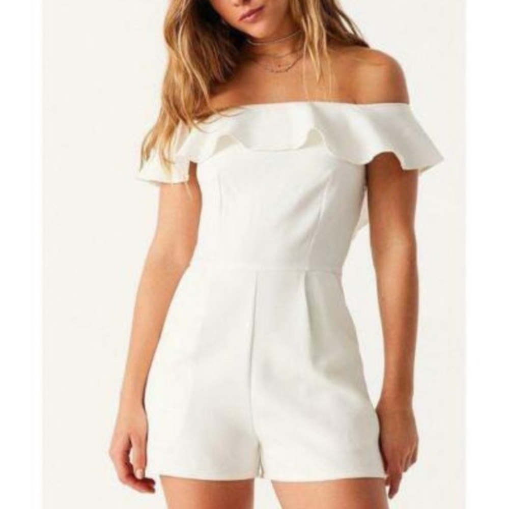 White Urban Outfitters OML Romper